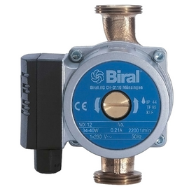 fotoЦиркуляционный насос WX 12 DN20, 34-40W -120 (H=2.0m, Q=3m3/h) BIRAL (рециркуляция)фото
