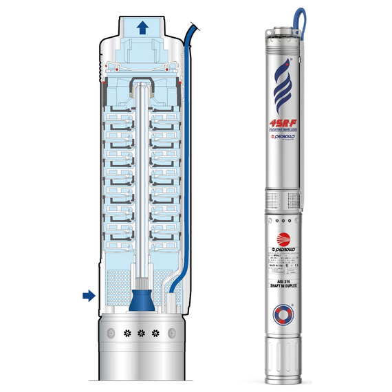 fotoПогружной насос Pedrollo 4SRm 2/33 F - PD 2,2 kWфото