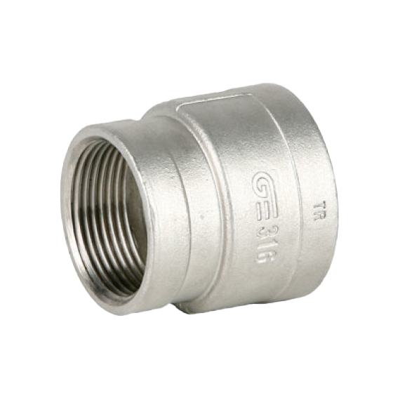 fotoМуфта нержавейка (редукция) 1 1/2"*1" FF Genebreфото
