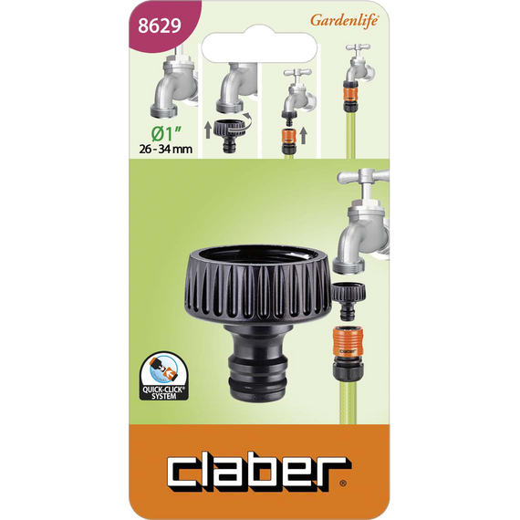 fotoКоннектор  "Quick Click"  1" резьба внутренняя BL  Claber, изображение 2фото