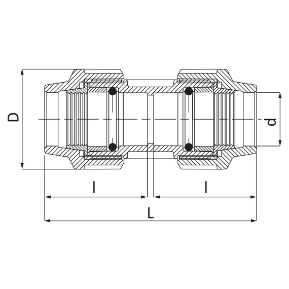 fotoМуфта 20х20 Unidelta, изображение 2фото