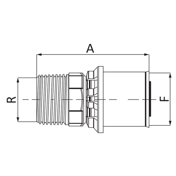 fotoМуфта 16x1/2M DeltaPress Unidelta, изображение 2фото