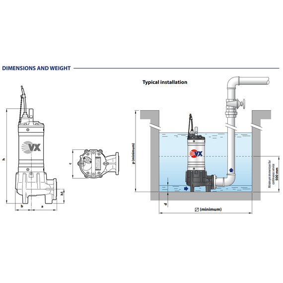 fotoДренажный электронасос для канализ. вод Pedrollo VXm 75/80 5,5 kW, изображение 4фото