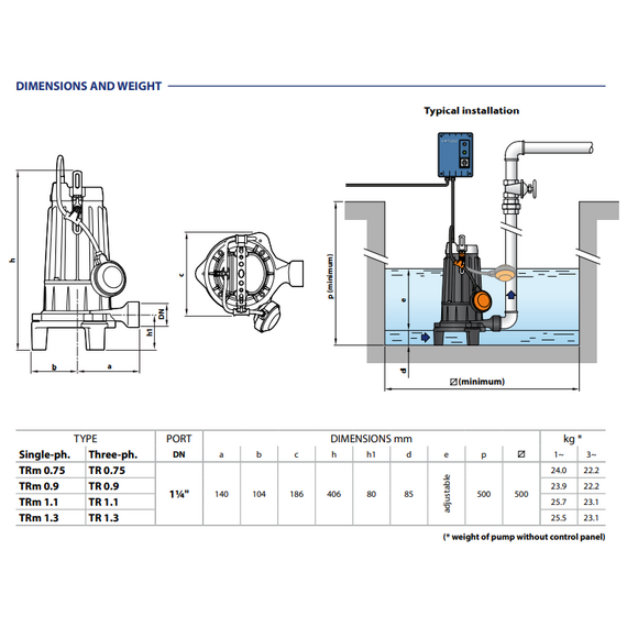 fotoДренажный электронасос с режущим механизмом Pedrollo TRITUS TRm 0,9 kW, изображение 3фото