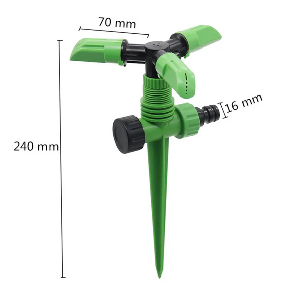 fotoВращающийся разбрызгиватель, 3-х лепестковый, с пластиковым шипом, KUBBER /Bar Cod(2009010006857), изображение 3фото