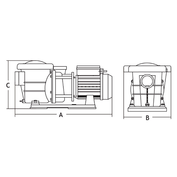 fotoНасос для бассейна KUBBER STP200; 31m3/h; 1.5KW/220V, изображение 3фото
