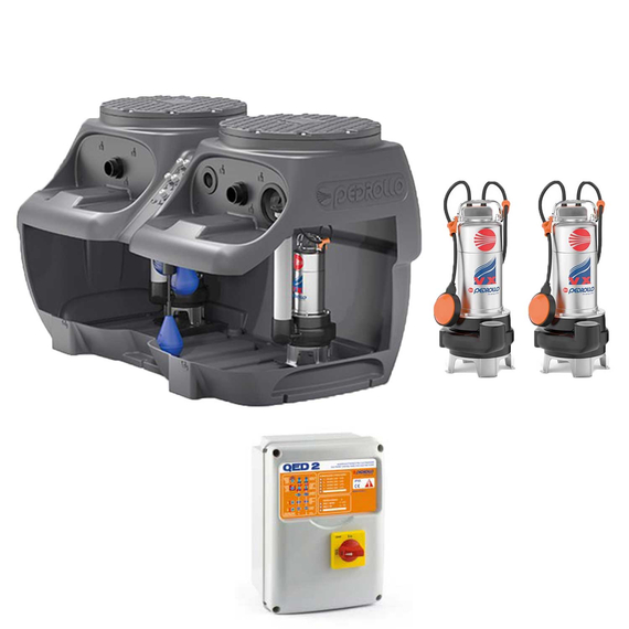 fotoКанализационная установка с баком на 250 л SAR 250 TRITUSm 1.5 kW Pedrollo, изображение 2фото