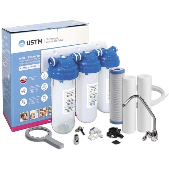 fotoФильтр под мойку для очистки воды - 3 Cтупени Очистки Universal USTMфото