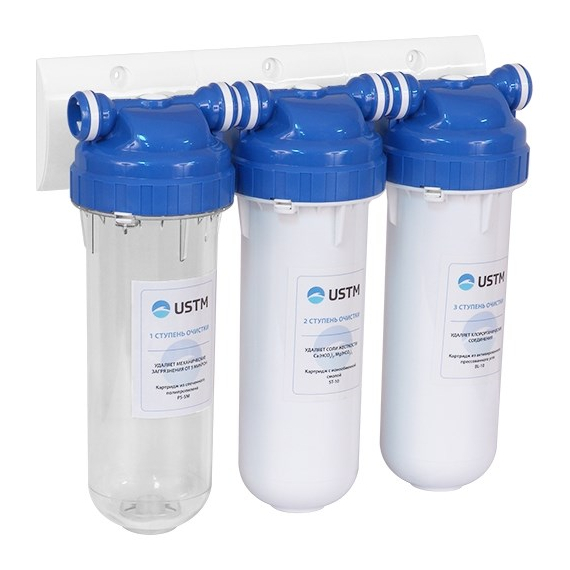 fotoФильтр под мойку для очистки воды - 3 Cтупени Очистки Universal USTM, изображение 2фото