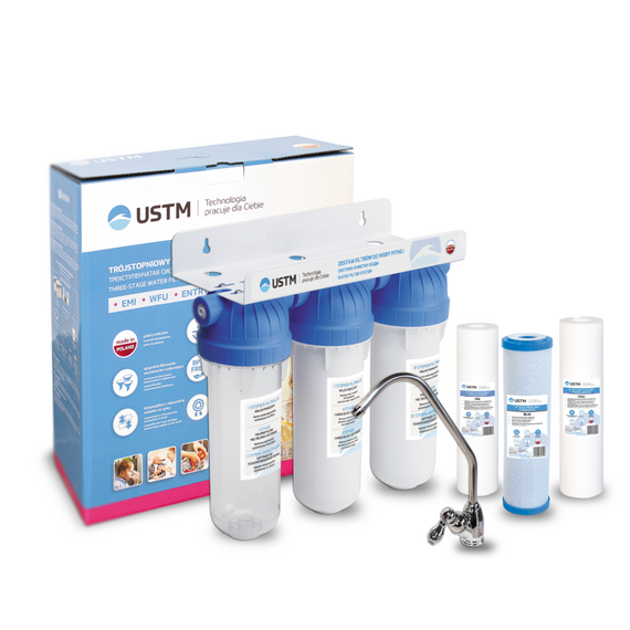 fotoФильтр под кух. мойку - 3 ступени очистки EMI Universal  AQUA 3 EMI USTM, изображение 2фото