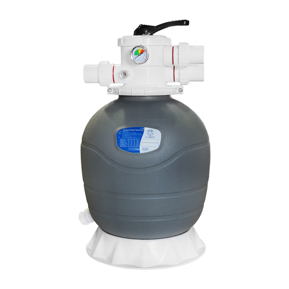 fotoФильтр песочный для бассейна KUBBER NEP650; 15m3/h, с верхним клапаном 1,5"/50мм с зажимомфото