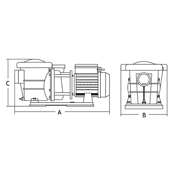fotoНасос для бассейна KUBBER STP200; 31m3/h; 1.5KW/220V, изображение 3фото