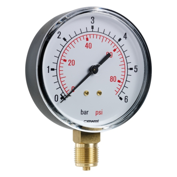 fotoМанометр глицерин 63mm 1/4 M 0:6 Bar корпус inox Italtecnica, изображение 2фото