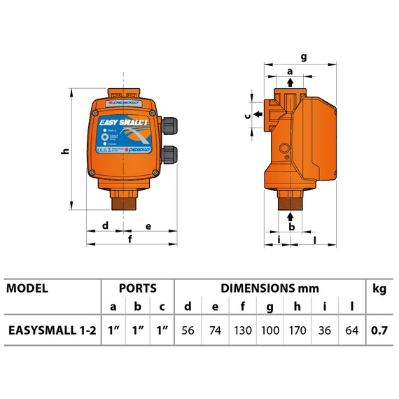 fotoЭлектронный регулятор давления с манометром EASYSMALL II M (1.5 kw) Pedrollo, изображение 2фото