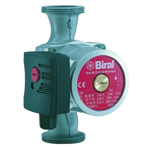 fotoЦиркуляционный насос MX 12-3 DN25, 26-50W -130  (H=4m, Q=4.2m3/h) BIRALфото