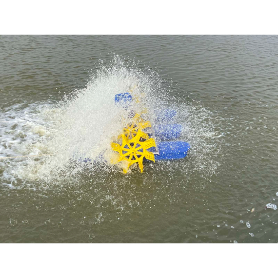 fotoКолесный 4-х лопастный аэратор для водоема HT-Y-1.5 220V 1.5kW KUBBER, изображение 7фото