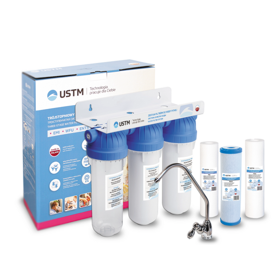 fotoФильтр под кух. мойку - 3 ступени очистки EMI Universal  AQUA 3 EMI USTM, изображение 2фото