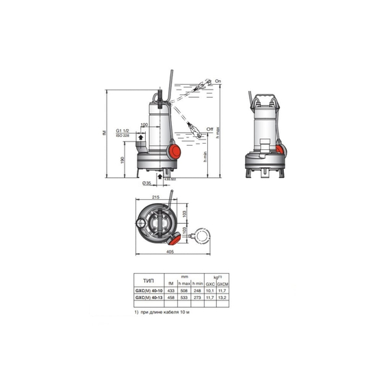 fotoПогружной дренажный насос Calpeda GXCM 40-13 230/50 Hz 100373862, изображение 3фото