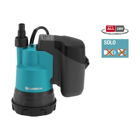 fotoАккумуляторный дренажный насос для чистой воды Gardena 14600-55.000.00, изображение 2фото