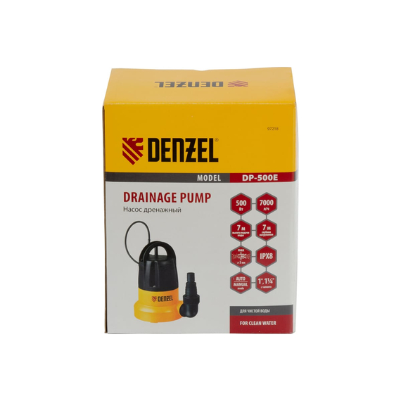 fotoДренажный насос DENZEL DP500E 97218, изображение 11фото