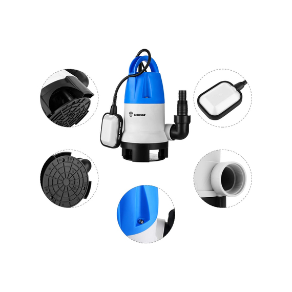 fotoДренажный насос DEKO DWP-900P 076-0516, изображение 2фото