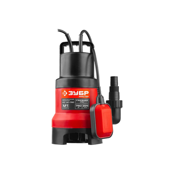 fotoПогружной дренажный насос для загрязненной воды ЗУБР МАСТЕР НПГ-М1-750фото