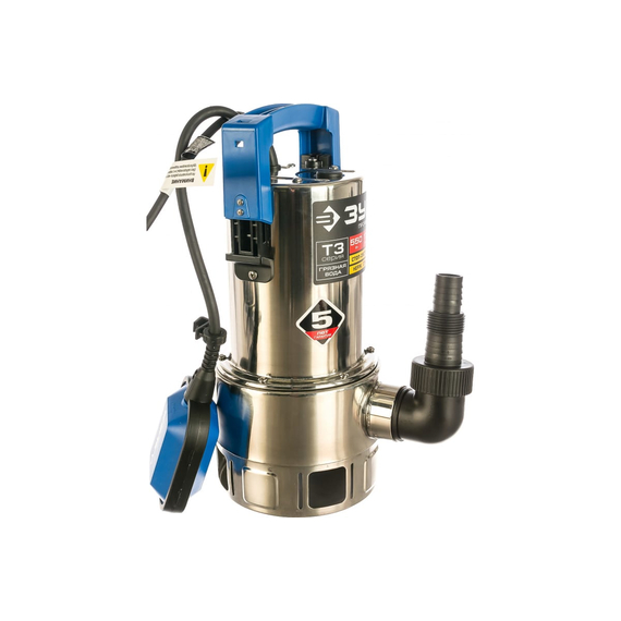 fotoПогружной дренажный насос для грязной воды ЗУБР ПРОФЕССИОНАЛ Т3 НПГ-Т3-550-С, изображение 8фото