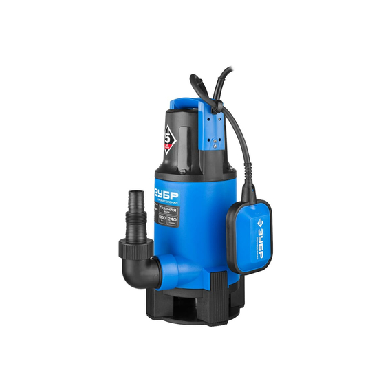 fotoПогружной дренажный насос для грязной воды ЗУБР ПРОФЕССИОНАЛ Т3 НПГ-Т3-900, изображение 5фото