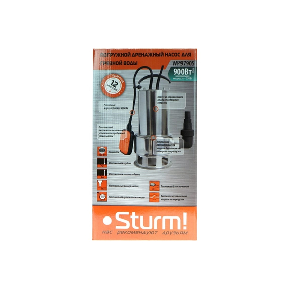 fotoНасос для грязной воды Sturm WP9790S, изображение 4фото