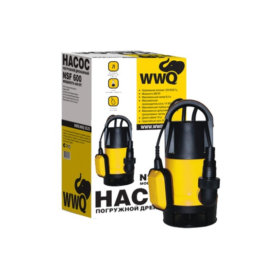 fotoДренажно-фекальный насос WWQ NSF 600, изображение 2фото