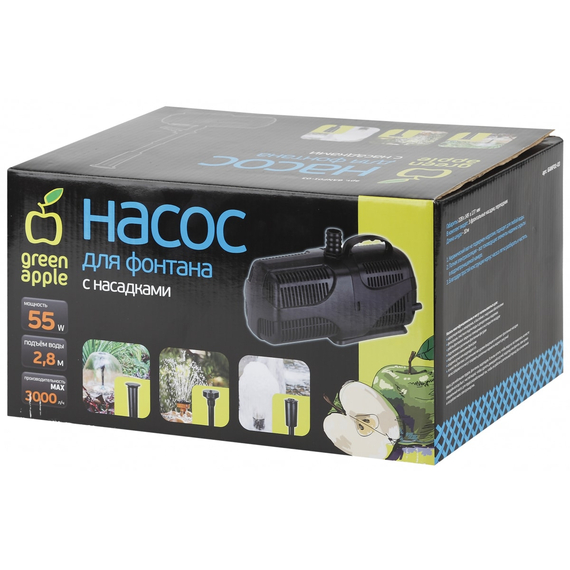 fotoНасос для фонтана с насадками GREEN APPLE GANF01-03 Б0031969, изображение 3фото
