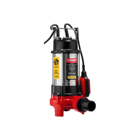 fotoФекальный погружной насос Зубр НПФ-1100-Рфото