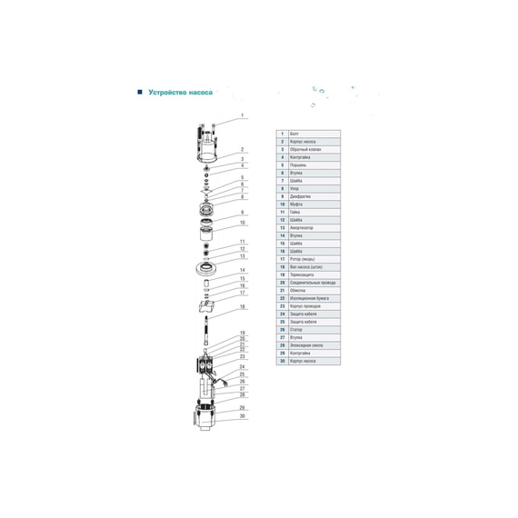 fotoВибрационный насос AquamotoR ARVP 180-10T AR151001, изображение 4фото