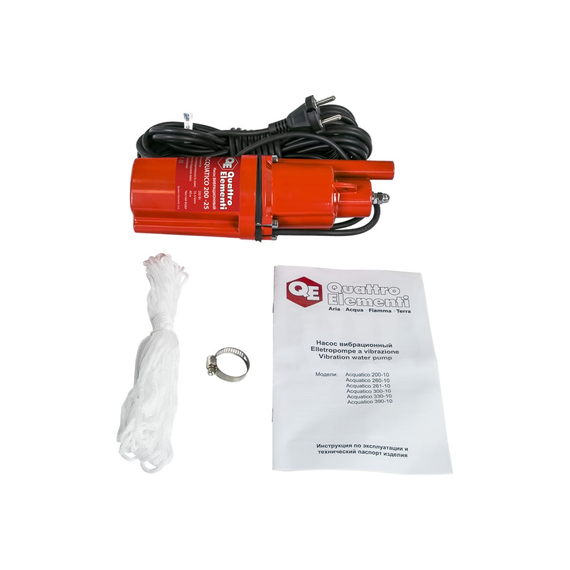 fotoВибрационный насос QUATTRO ELEMENTI Acquatico 200-10 кабель 10 м 910-317, изображение 5фото