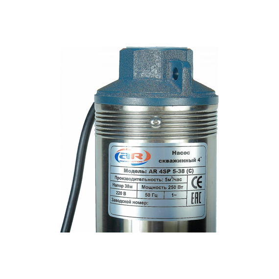 fotoСкважинный насос AquamotoR AR 4SP 5-38 C с кабелем 15м AR151014, изображение 2фото
