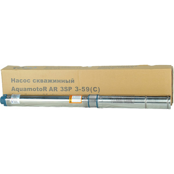 fotoСкважинный насос AquamotoR AR 3SP 3-59 C с кабелем 30м AR151012, изображение 4фото
