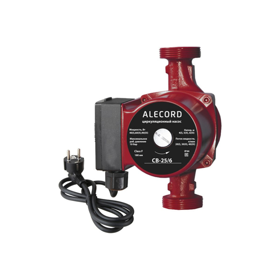 fotoЦиркуляционный насос Alecord C 25/6 с кабелем 4640039482543фото
