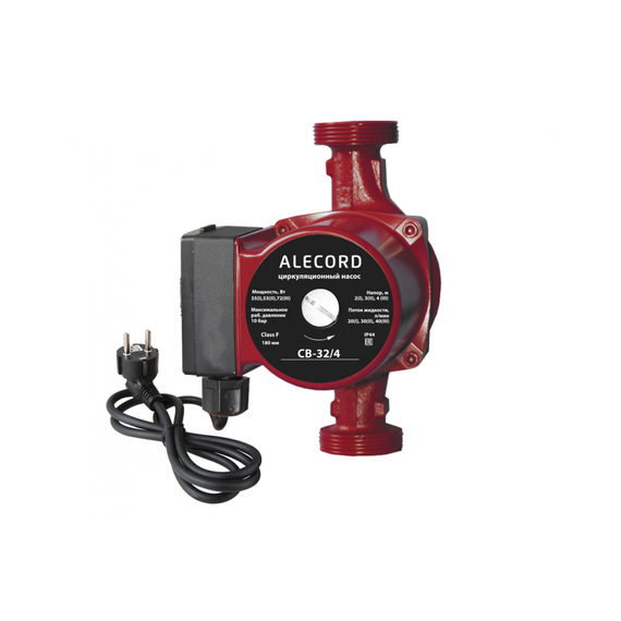 fotoЦиркуляционный насос Alecord C 32/4 с кабелем 4640039482574фото