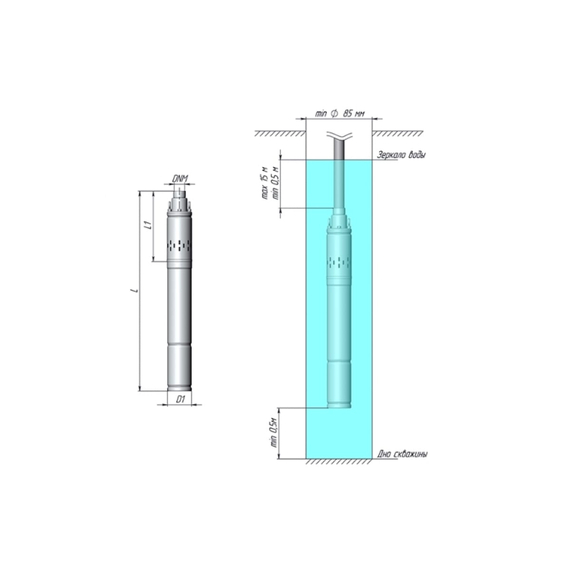 fotoВинтовой скважинный насос UNIPUMP ECO VINT 2 3" 11677, изображение 3фото