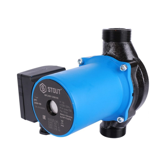 fotoЦиркуляционный насос STOUT 25/80-180 SPC-0001-2580180 RG008V60FOH6OJфото