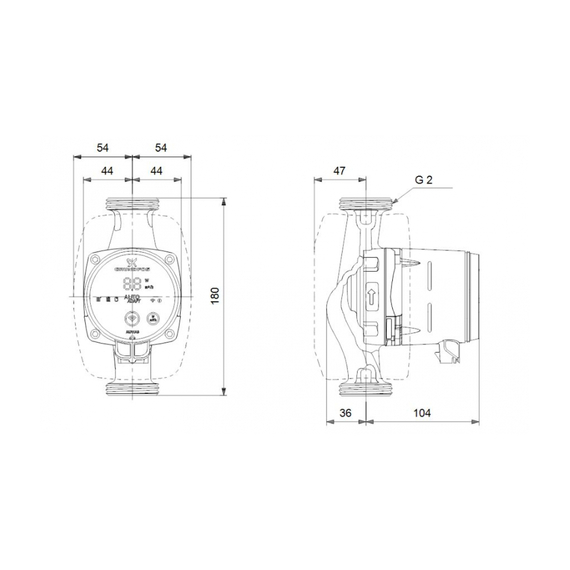 fotoЦиркуляционный насос Grundfos ALPHA3 32-40 NEW 99371983, изображение 5фото