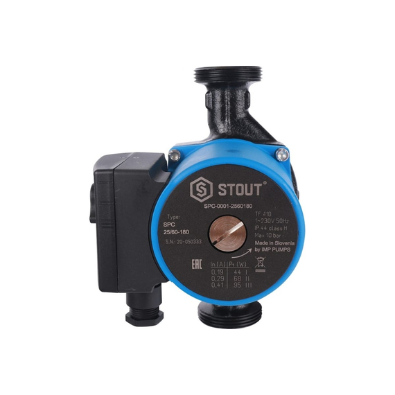fotoЦиркуляционный насос STOUT 25/60-180 SPC-0001-2560180 RG008V60G6CIK4, изображение 2фото
