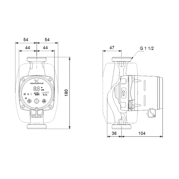 fotoНасос Grundfos ALPHA2 25-40 180 99420002, изображение 2фото