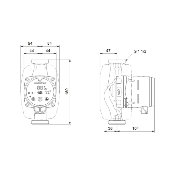 fotoНасос Grundfos ALPHA2 25-60 180 99420013, изображение 3фото