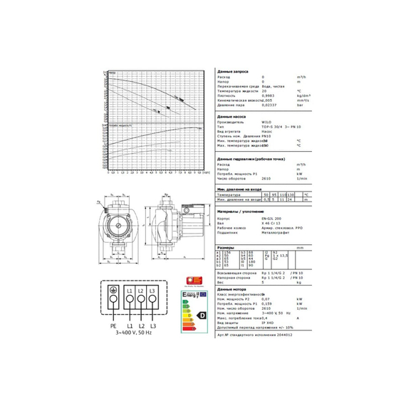 fotoНасос Wilo TOP-S 30/4 DM PN6/10 2044012, изображение 5фото