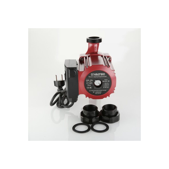 fotoЦиркуляционный насос Valtec VRS 25/8-180 с гайками VRS.258.18.0, изображение 2фото