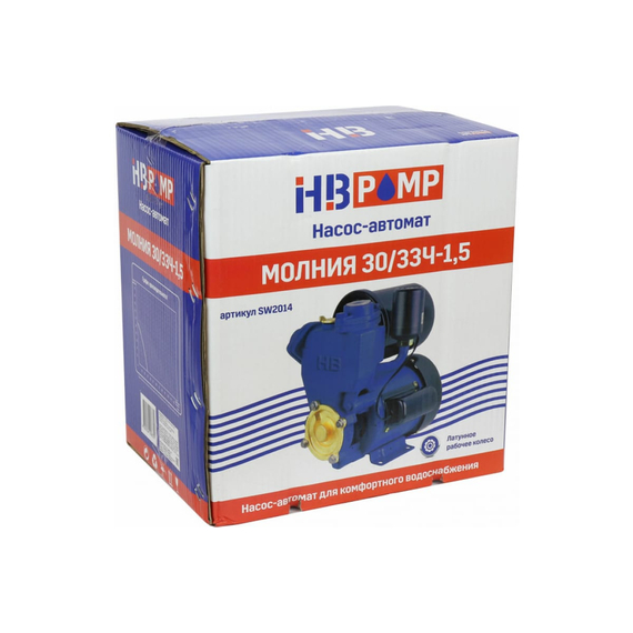 fotoНасос-автомат HB PUMP МОЛНИЯ 30-33Ч-1.5 SW2014, изображение 6фото