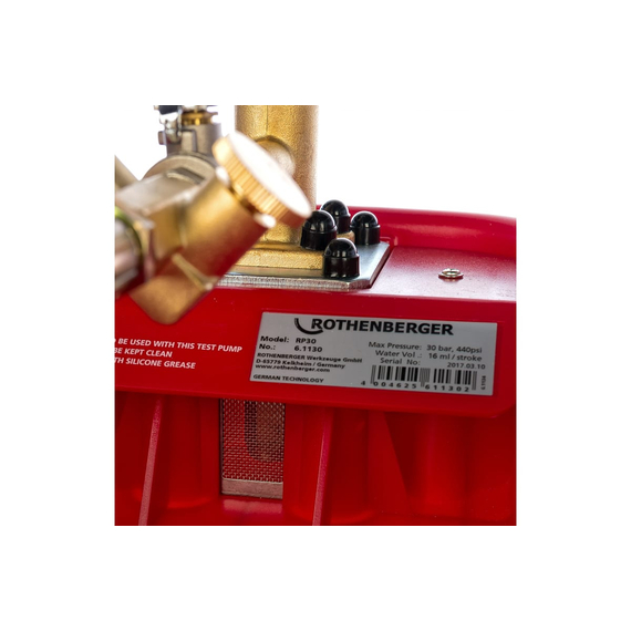 fotoРучной насос для опрессовки Rothenberger RP 30 61130, изображение 3фото