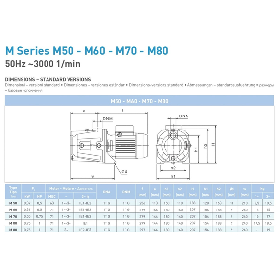 fotoНасос SAER M 70 230V 100548318, изображение 2фото