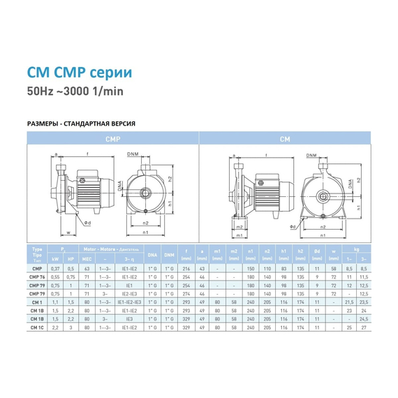 fotoНасос SAER CMP 79 230V 100548156, изображение 4фото